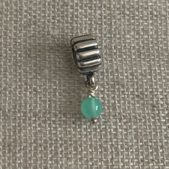 RETIRED Authentic Pandora Chrysoprase May Birthstone Dangle Charm - Picture 3 of 8